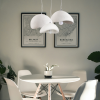 Dekoracyjna nowoczesna biała lampa wisząca designerski styl STONE DN426-400